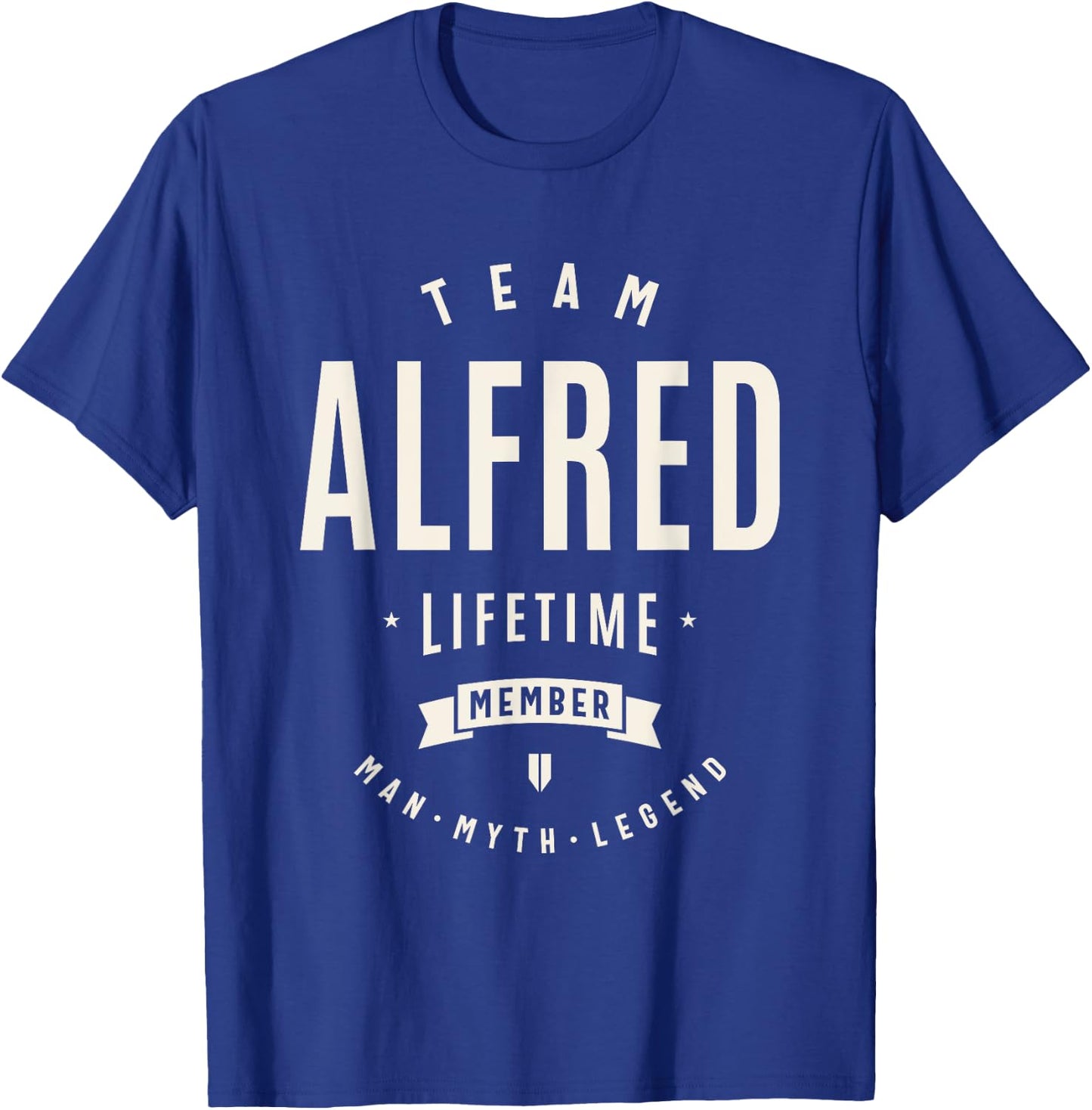 Team Alfred Lifetime Member Funny Name Alfred T-Shirt - T-Shirt | Royal