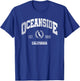Oceanside CA | California | Vintage Throwback T-Shirt - T-Shirt | Royal
