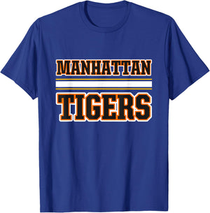 Manhattan Tigers Horizontal Stripes T-Shirt - T-Shirt | Royal