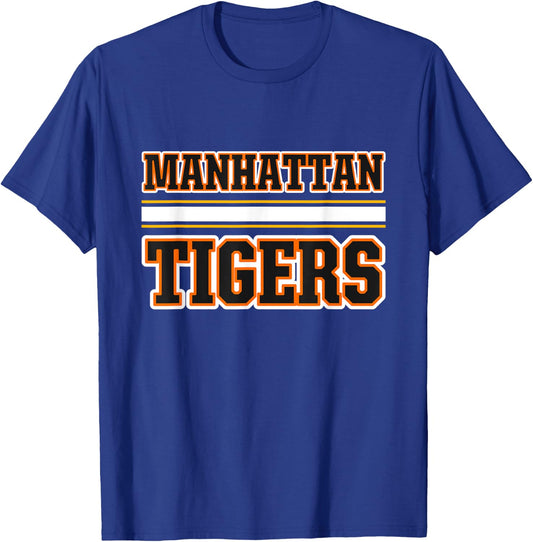 Manhattan Tigers Horizontal Stripes T-Shirt - T-Shirt | Royal
