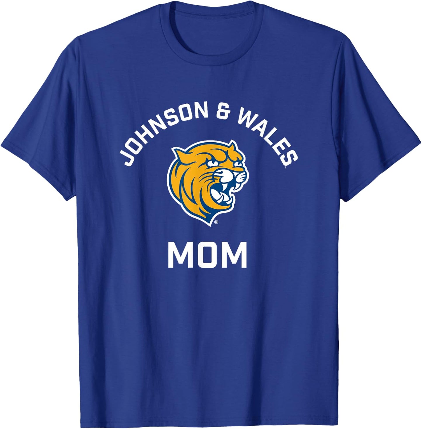 Johnson and Wales University JWU Wildcats Arched Mom T-Shirt - T-Shirt | Royal