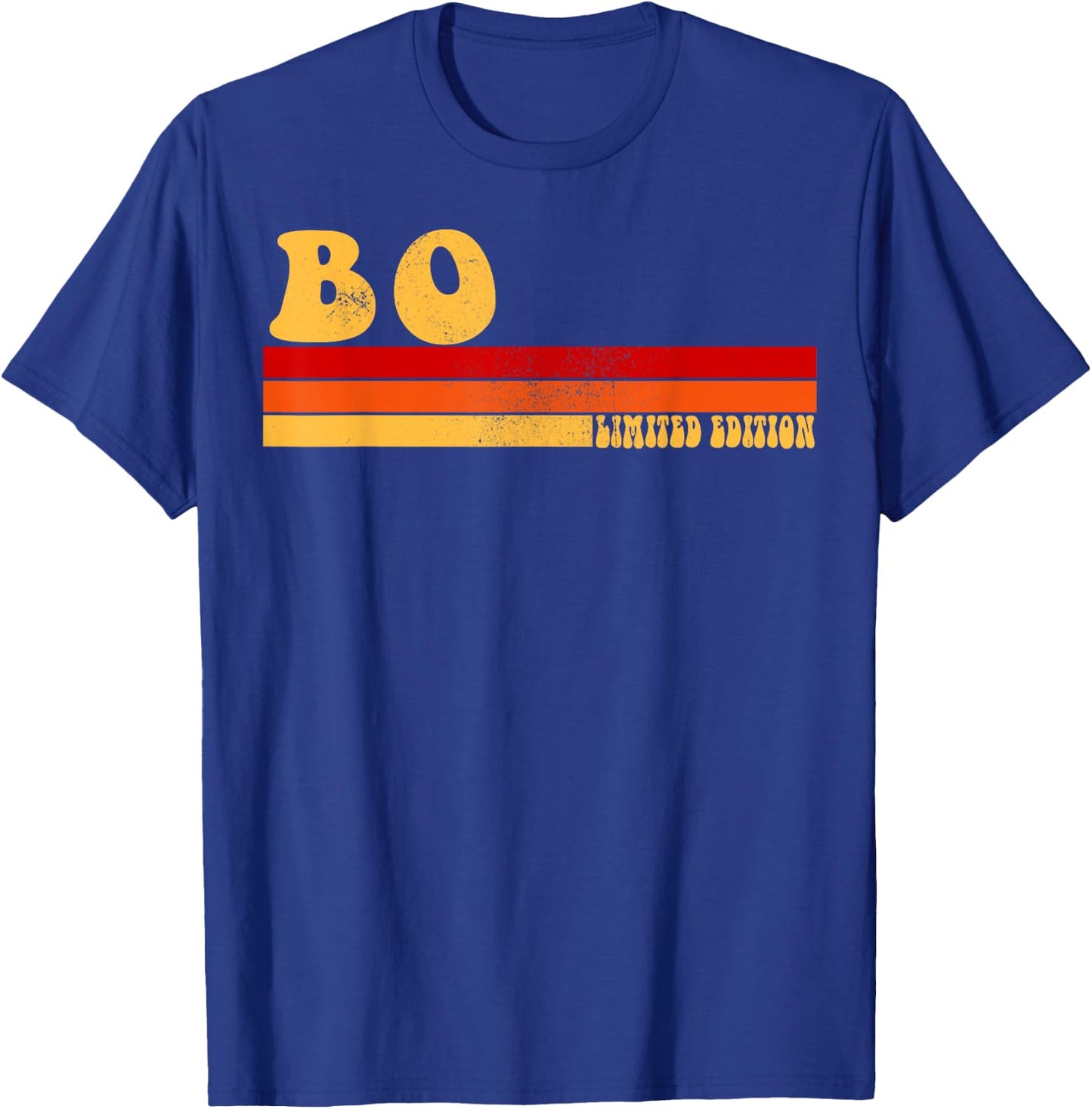 BO Name Personalized Idea Men Retro Vintage BO T-Shirt - T-Shirt | Royal