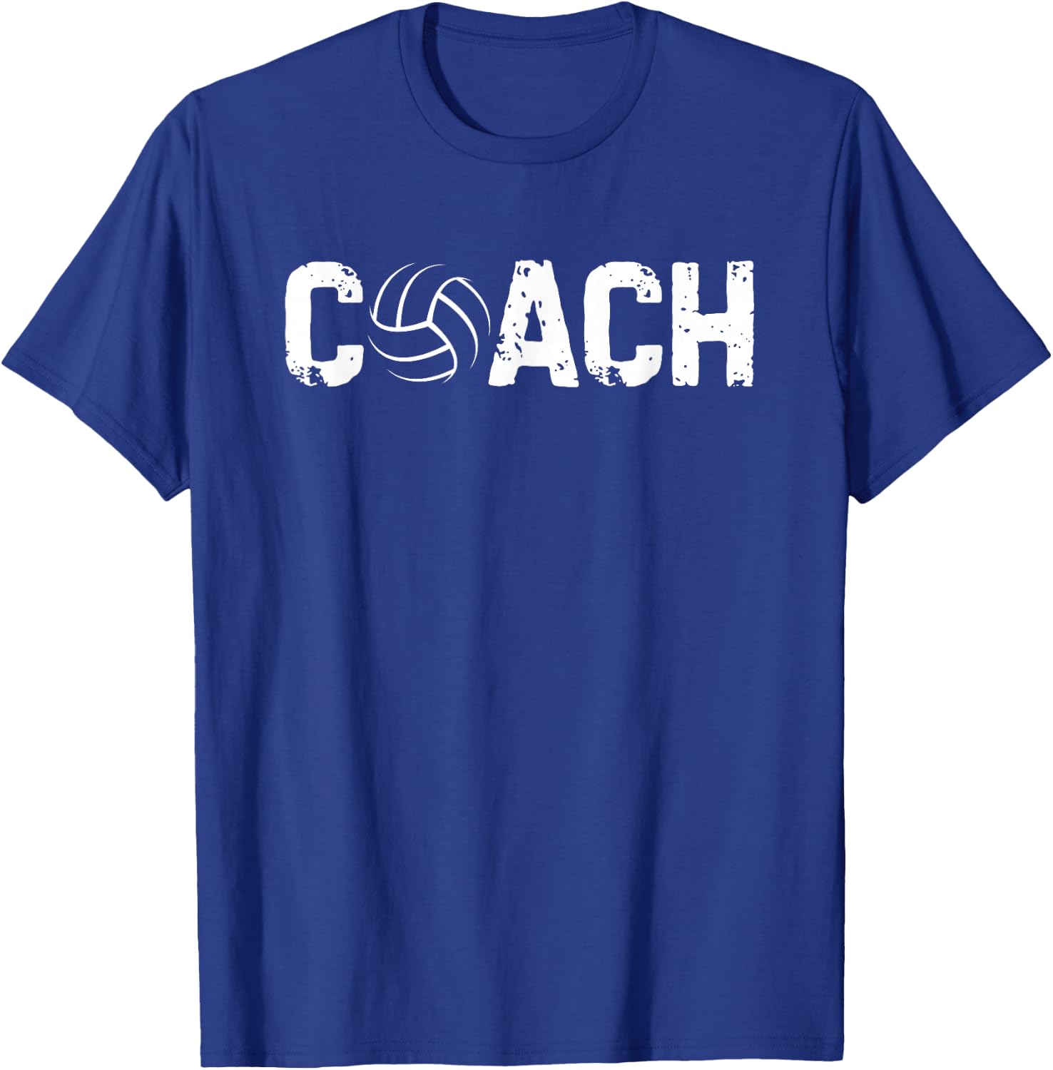 Volleyball Coach Trainer Coaching Funny Vintage T-Shirt - T-Shirt | Royal