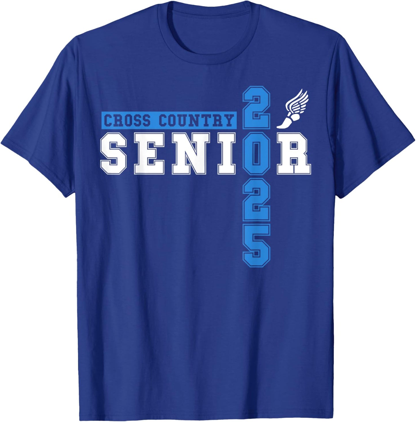 Cross Country Senior Night Senior 2025 Graduation Party 30 T-Shirt - T-Shirt | Royal