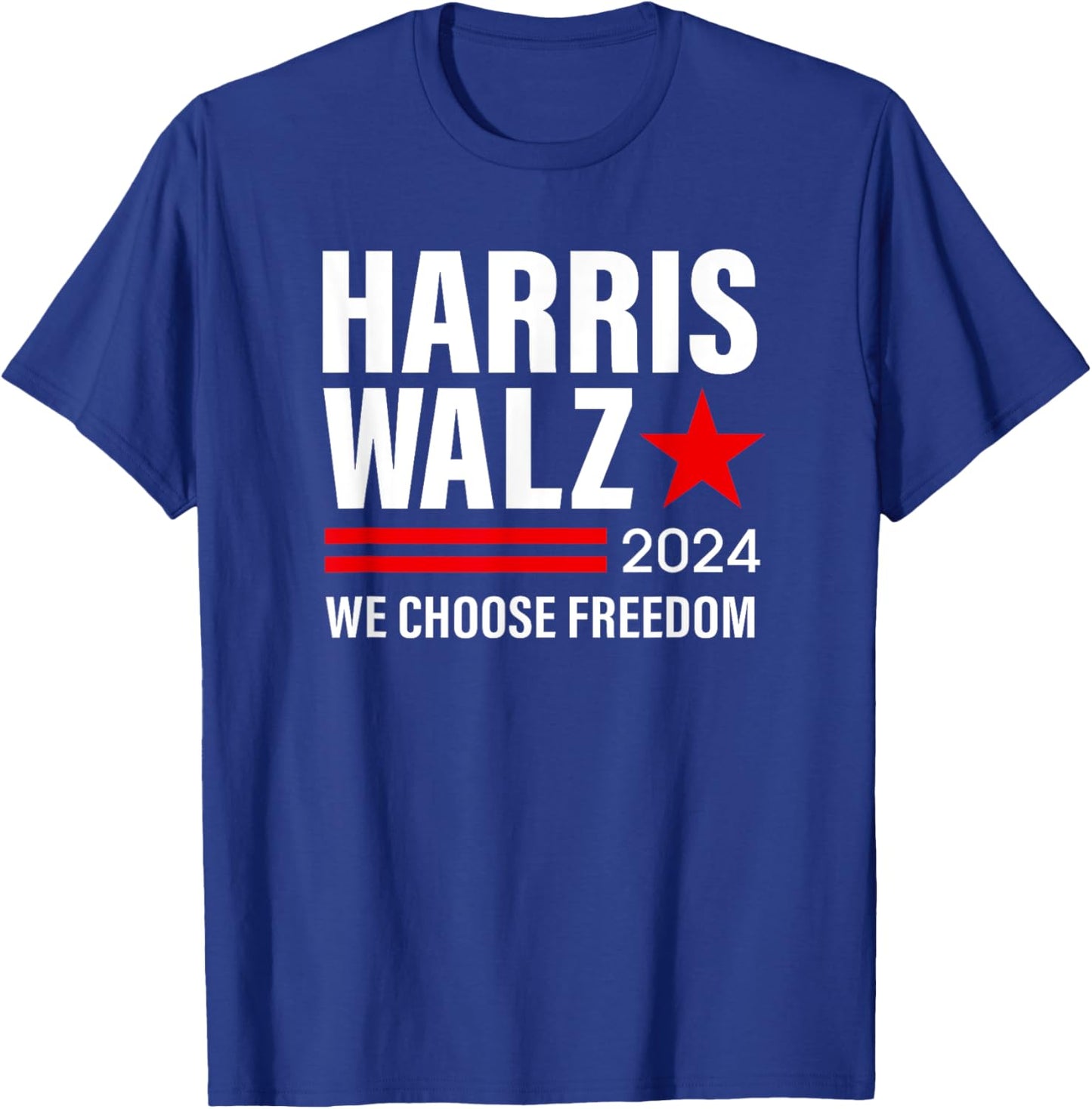 Harris Walz 2024 Kamala Harris Tim Waltz Election Women T-Shirt - T-Shirt | Royal
