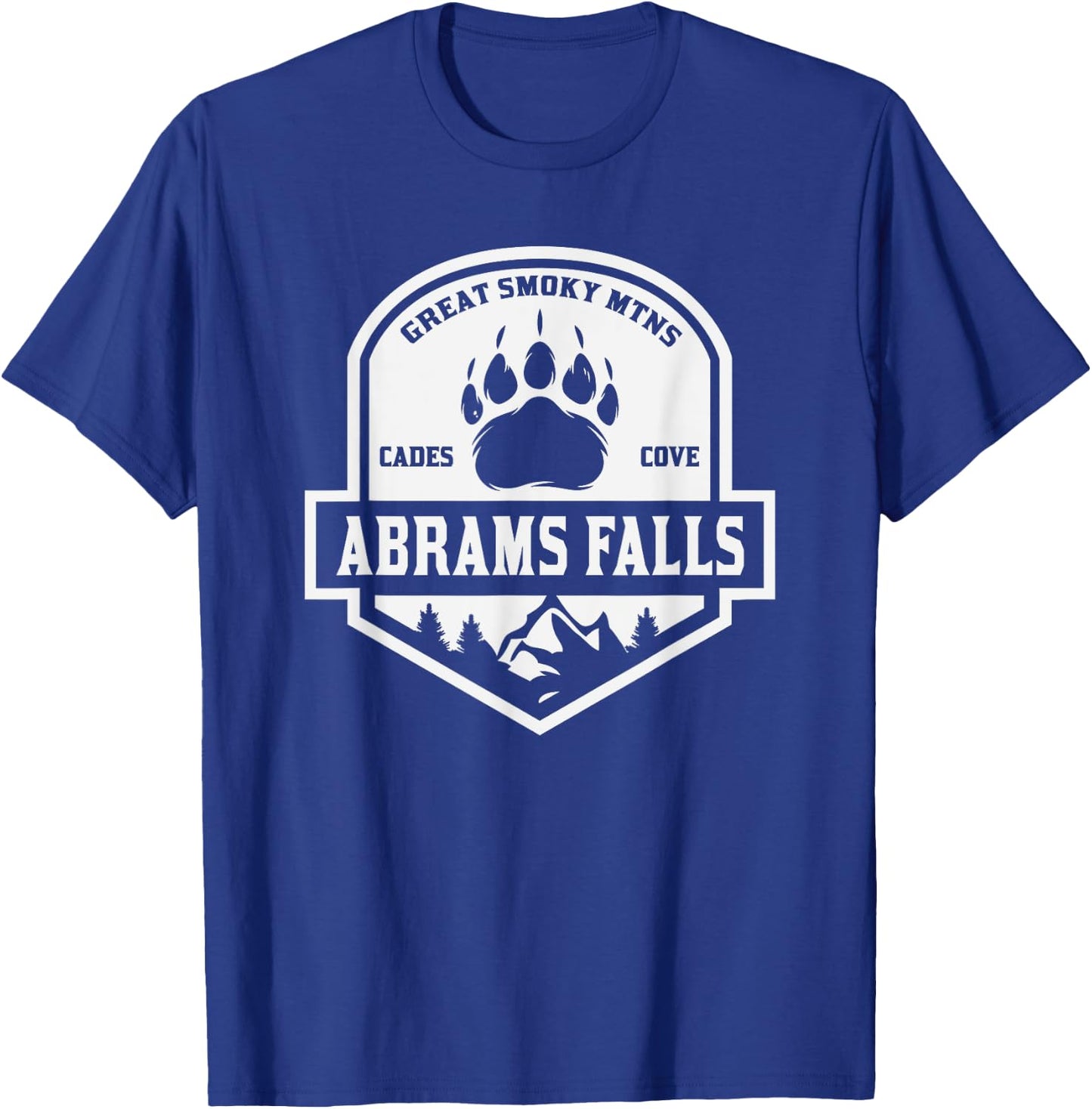 Abrams Falls Great Smoky Mountains T-Shirt - T-Shirt | Royal