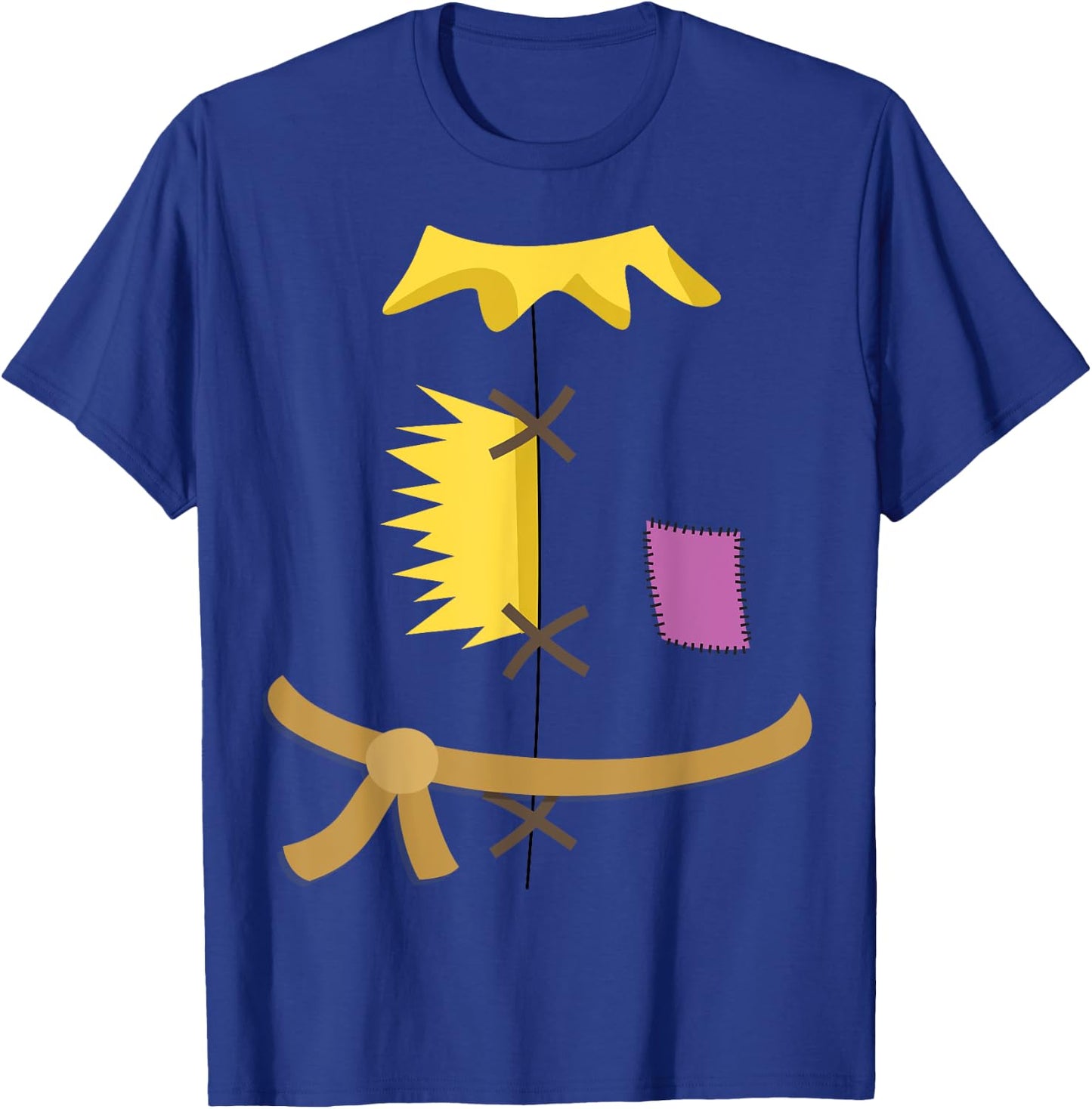 Scarecrow Costume Shirt Halloween Wizard of Oz Patch Vintage T-Shirt - T-Shirt | Royal