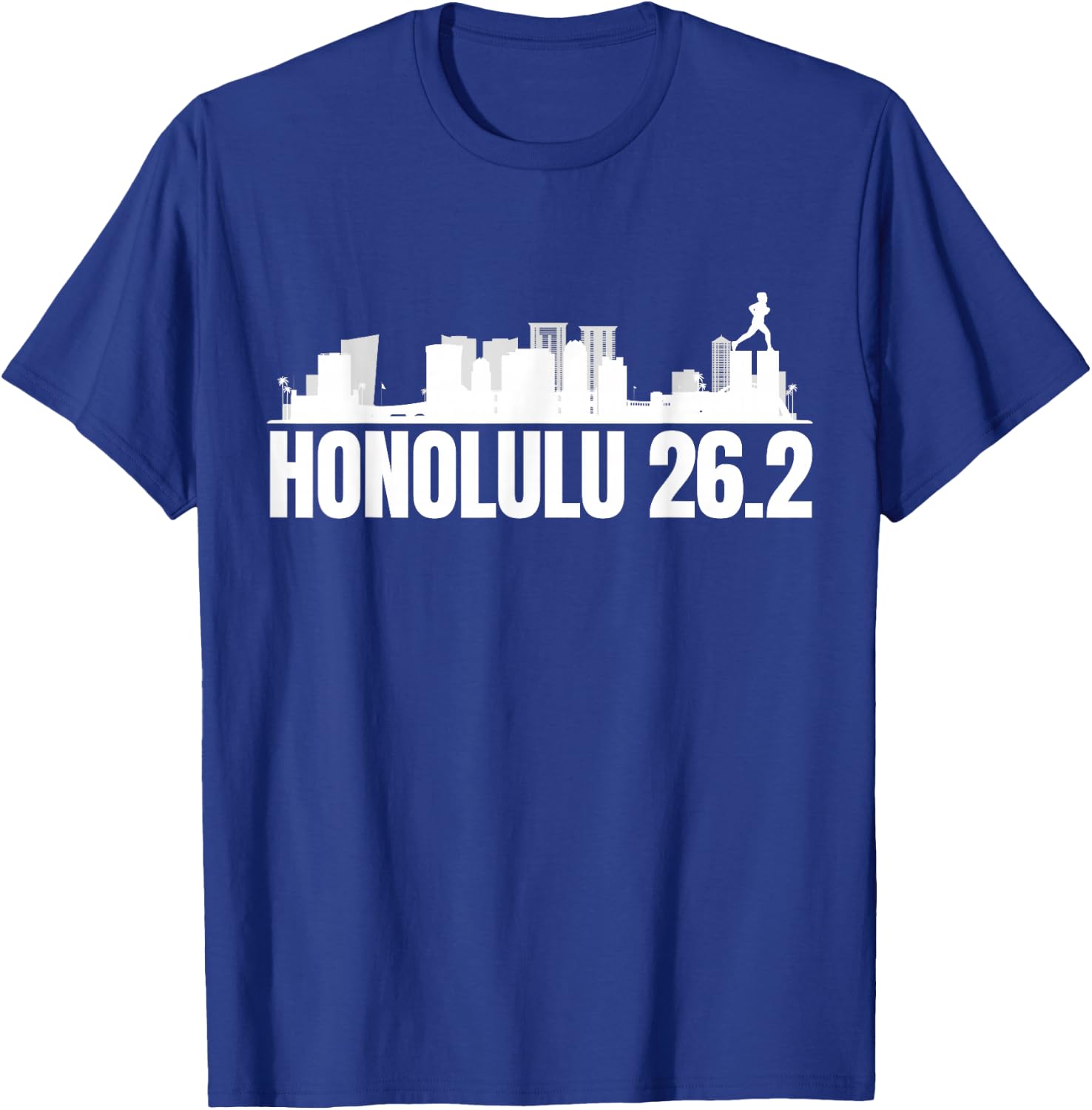 Running Honolulu Race 26.2 Full Marathon Runner T-Shirt - T-Shirt | Royal