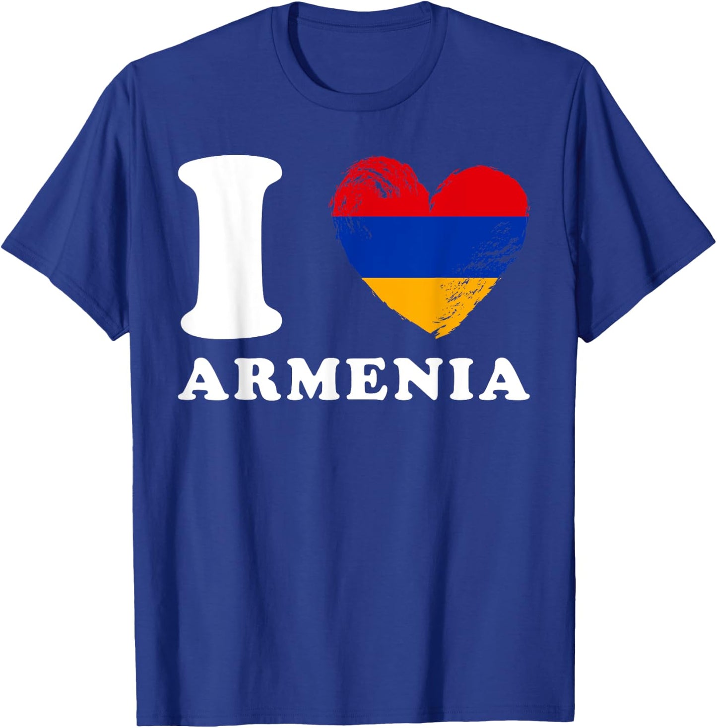 I Love Armenia - Heart Flag Armenia T-Shirt - T-Shirt | Royal
