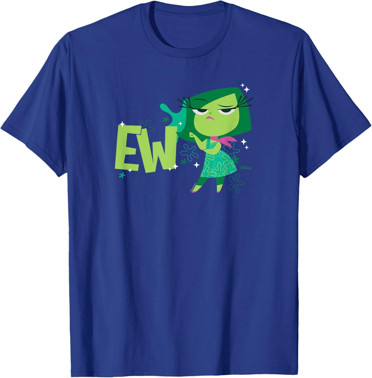 Inside Out 2 - Disgust Emotion Character EW T-Shirt - T-Shirt | Royal