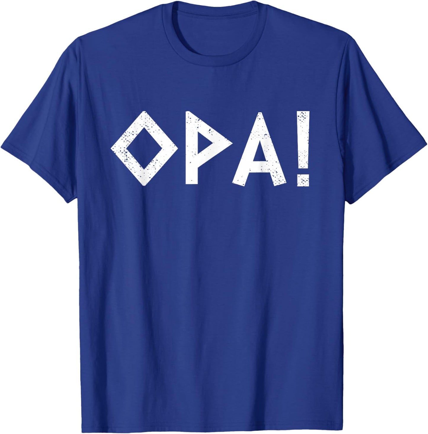 Opa Ancient Greek Pride Greek Flag Funny Greek Party Greece , Small, Blue T-Shirt - T-Shirt | Royal
