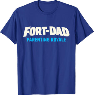 Gamer Dad Fort Dad Parenting Royale Fathers Day Design T-Shirt - T-Shirt | Royal