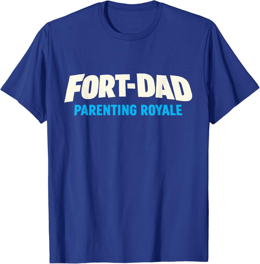 Gamer Dad Fort Dad Parenting Royale Fathers Day Design T-Shirt - T-Shirt | Royal