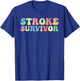 Stroke Survivor Stroke Awareness T-Shirt - T-Shirt | Royal