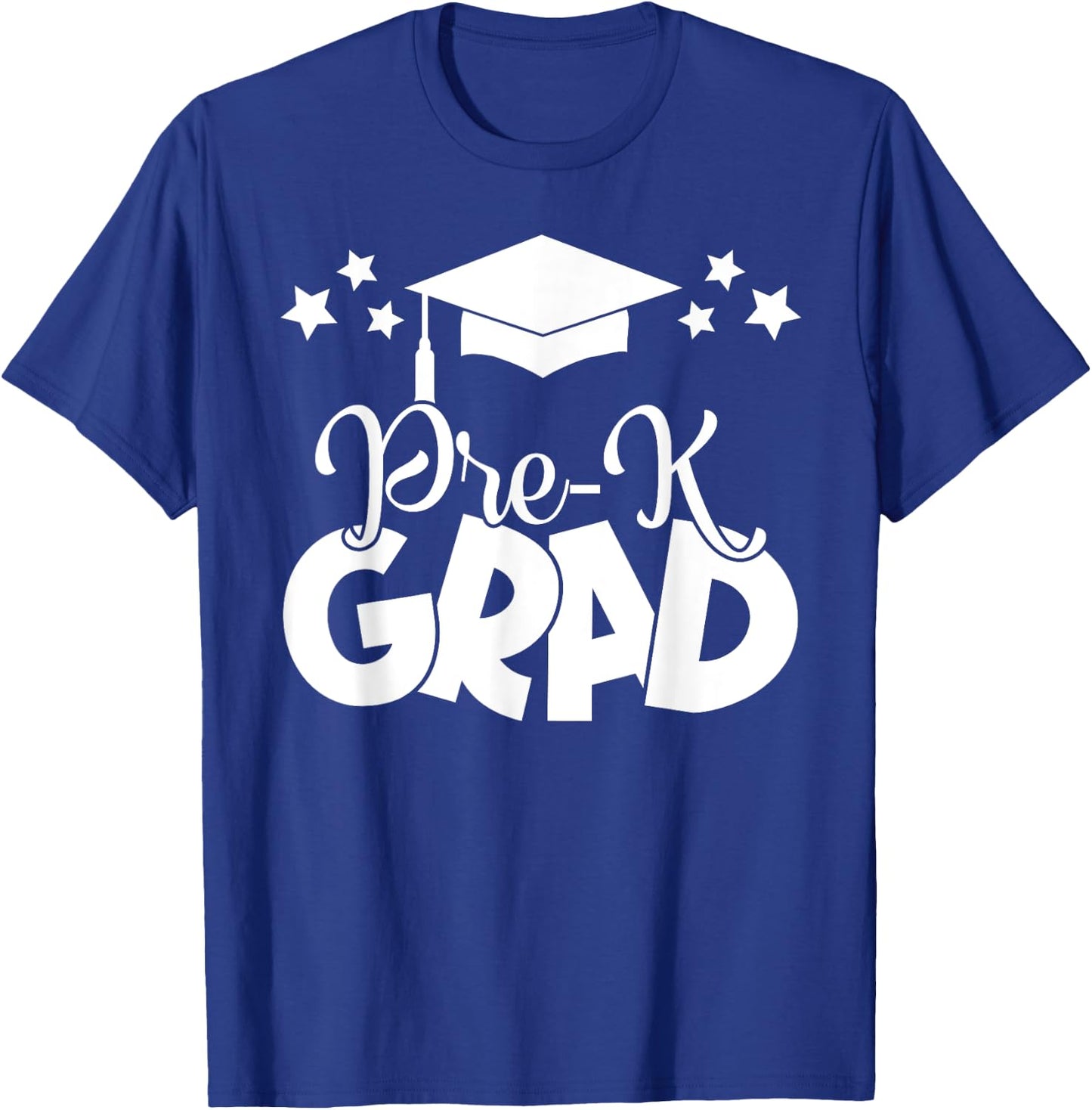 Pre-K Grad 2024 Gifts Boys Girls Pre-K Graduation Cap, Gown T-Shirt - T-Shirt | Royal