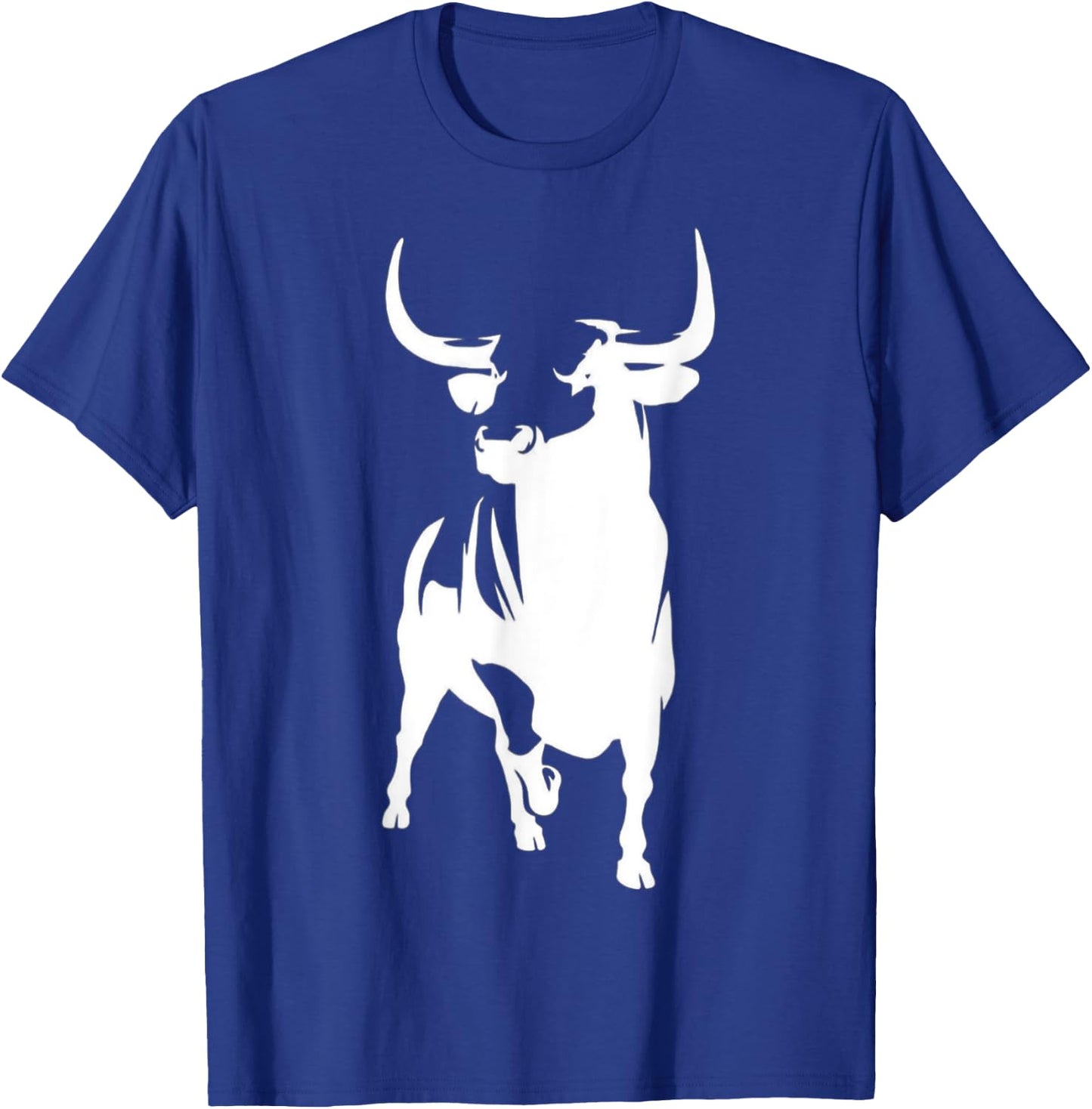 Angry Raging Bull - Majestic & Bodacious Bull Riding T-Shirt - T-Shirt | Royal