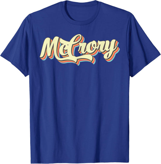 McCrory Retro Art Baseball Font Vintage T-Shirt - T-Shirt | Royal