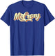 McCrory Retro Art Baseball Font Vintage T-Shirt - T-Shirt | Royal