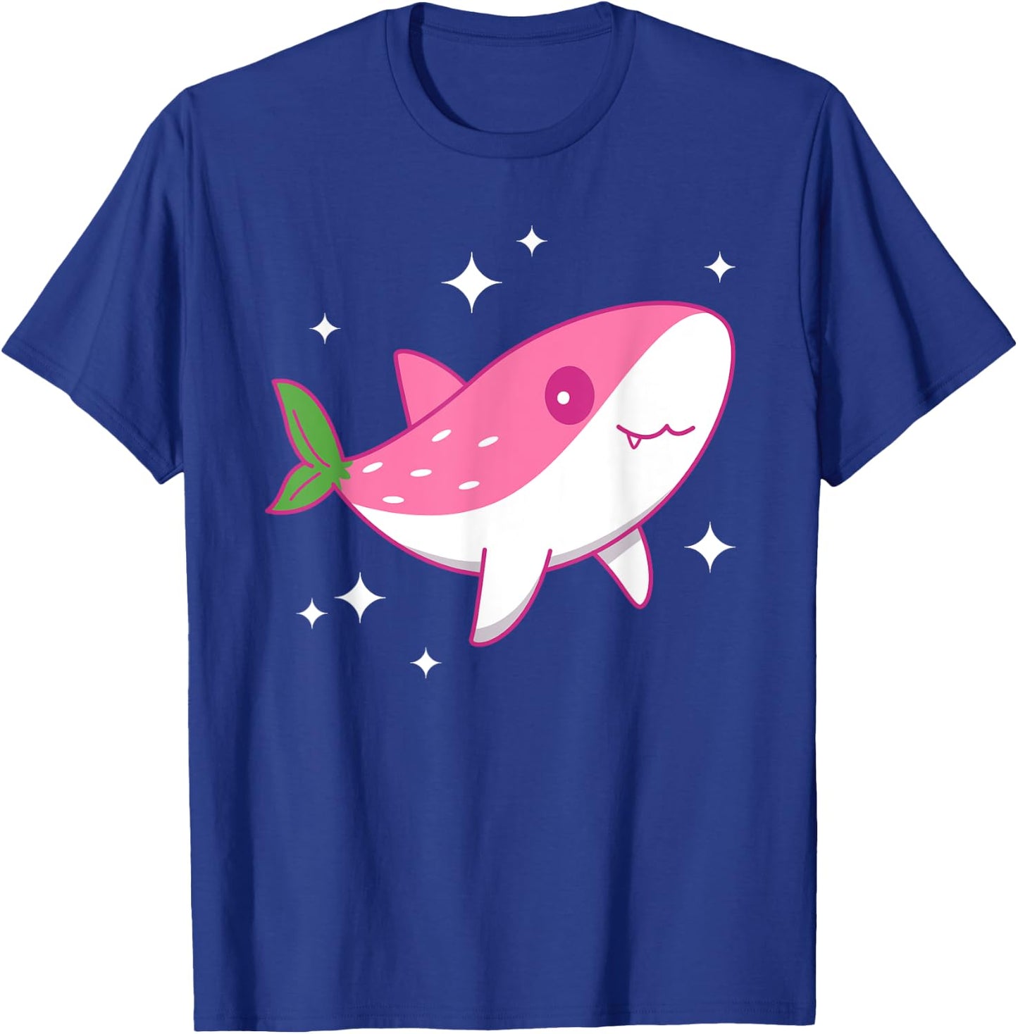Cute Kawaii Strawberry Shark - Funny Anime Shark T-Shirt - T-Shirt | Royal