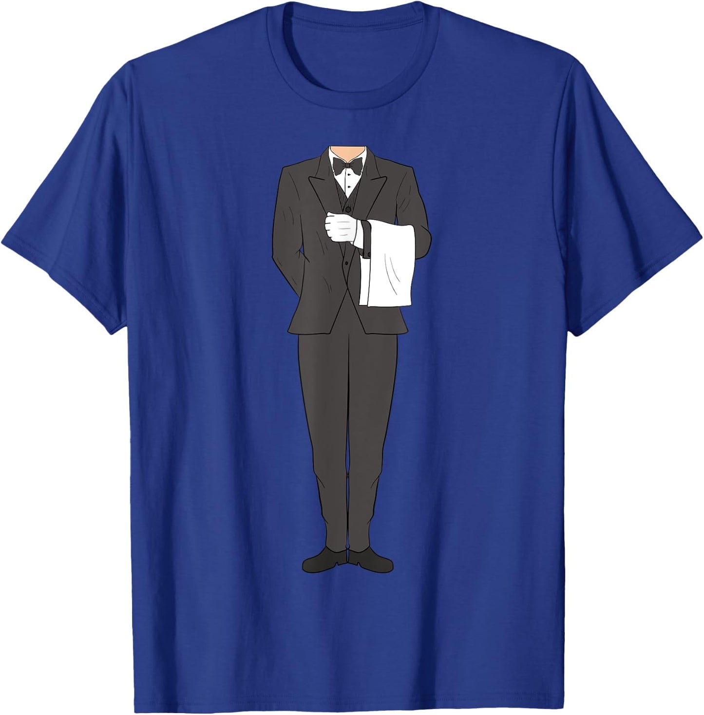 Butler Halloween Costume Outfit Funny T-Shirt - T-Shirt | Royal