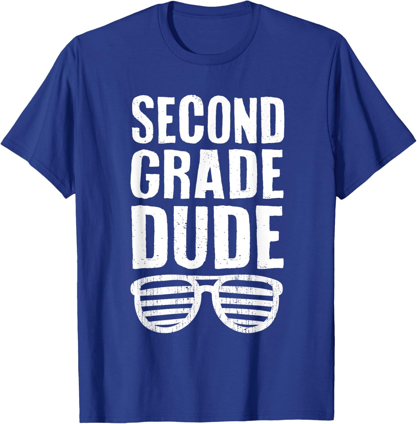 Second Grade Dude Funny First Day Back To School Boys Kids T-Shirt - T-Shirt | Royal