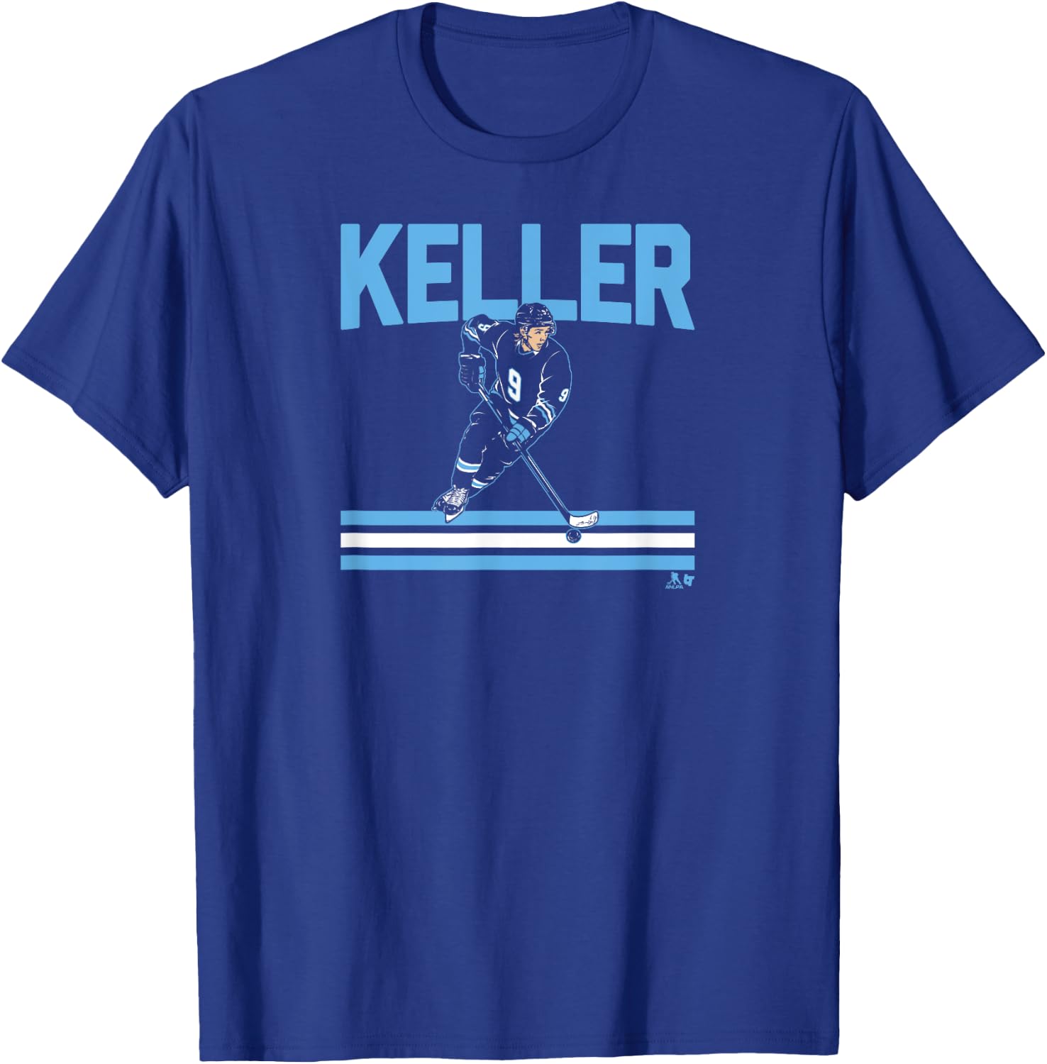 Clayton Keller - Slap Shot Star - Utah Hockey T-Shirt - T-Shirt | Royal