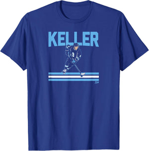 Clayton Keller - Slap Shot Star - Utah Hockey T-Shirt - T-Shirt | Royal