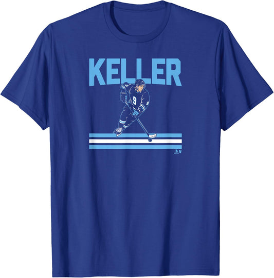 Clayton Keller - Slap Shot Star - Utah Hockey T-Shirt - T-Shirt | Royal