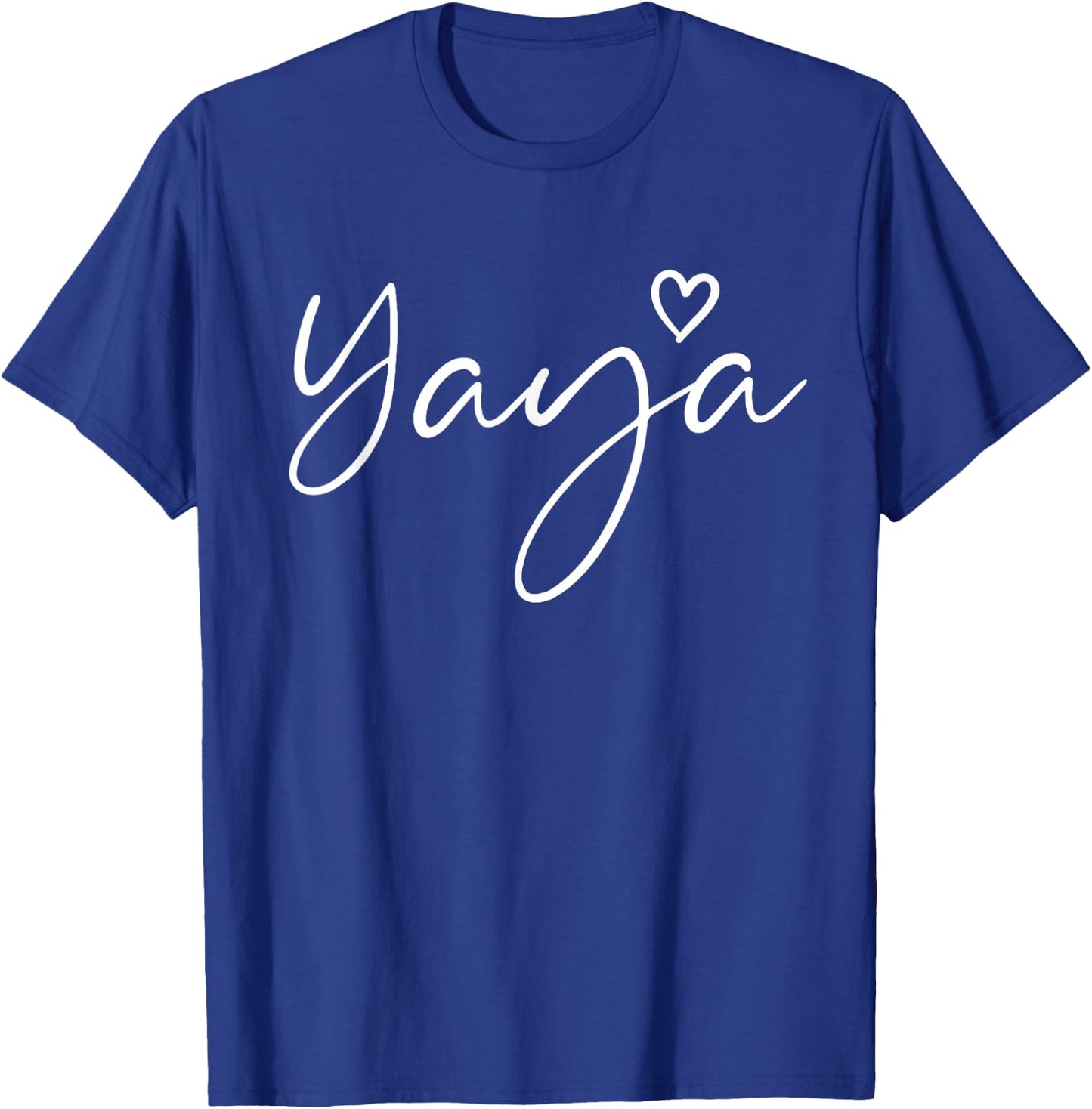 Yaya Gifts Grandma Heart Mother's Day Yaya T-Shirt - T-Shirt | Royal