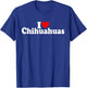 I Love Heart Chihuahuas Chihuahua Dog T-Shirt - T-Shirt | Royal