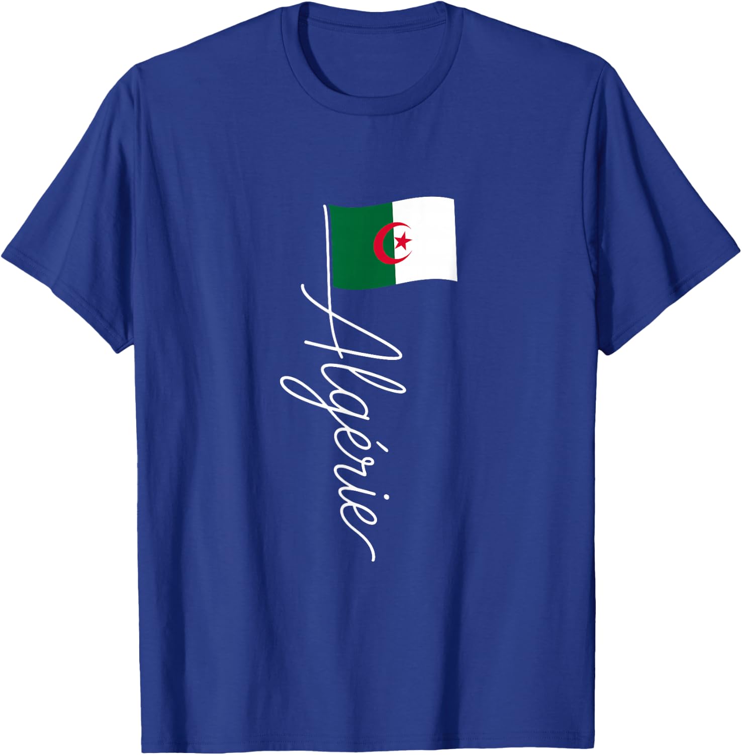 Algérie Signature Flag Pole – French Algeria Souvenir T-Shirt - T-Shirt | Royal