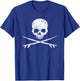 Skull & Surfboard surf vintage T-Shirt - T-Shirt | Royal