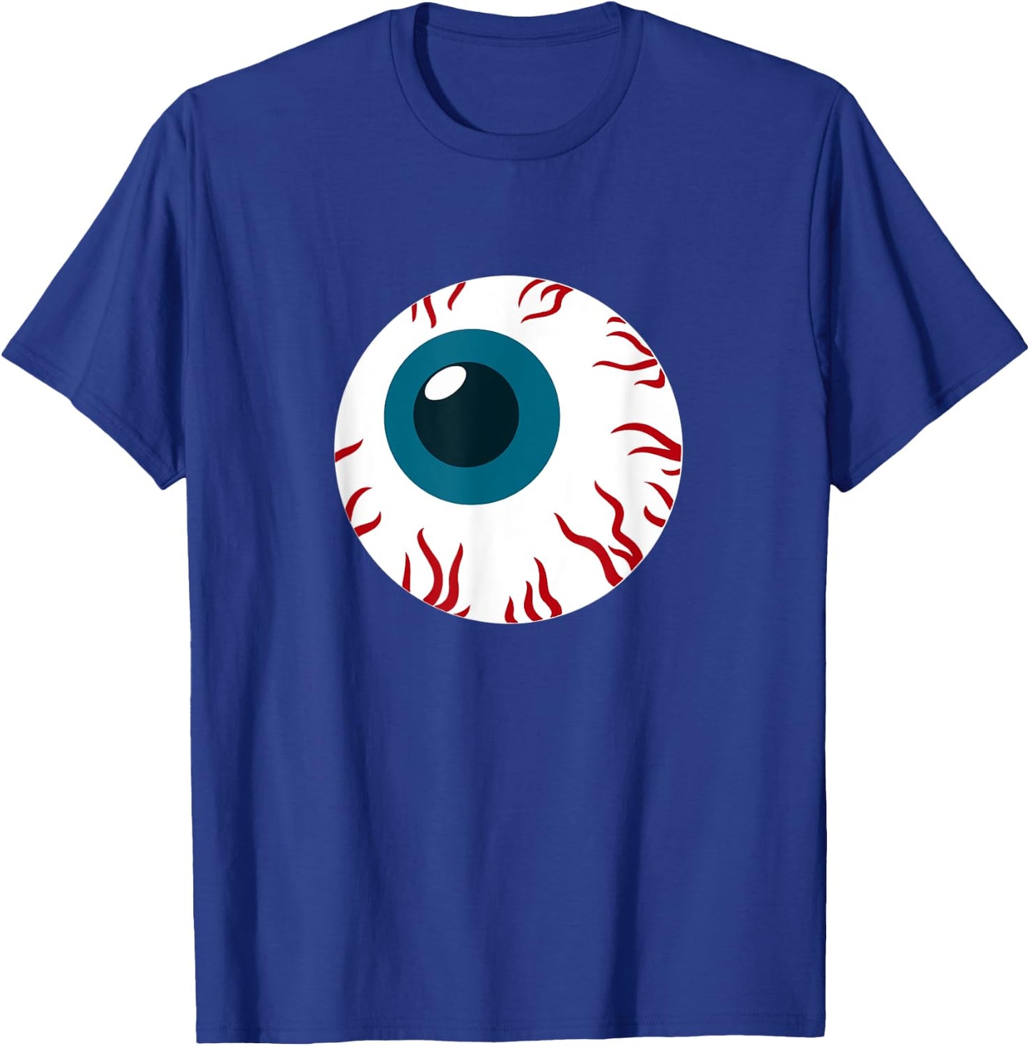 Eyeball funny spooky scary Halloween birthday gift men women T-Shirt - T-Shirt | Royal