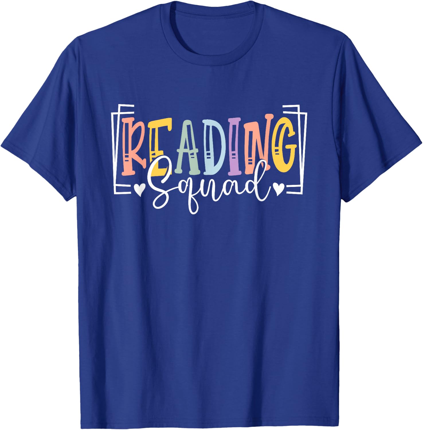 Reading Specialist Squad School Reading Interventionist Team T-Shirt - T-Shirt | Royal