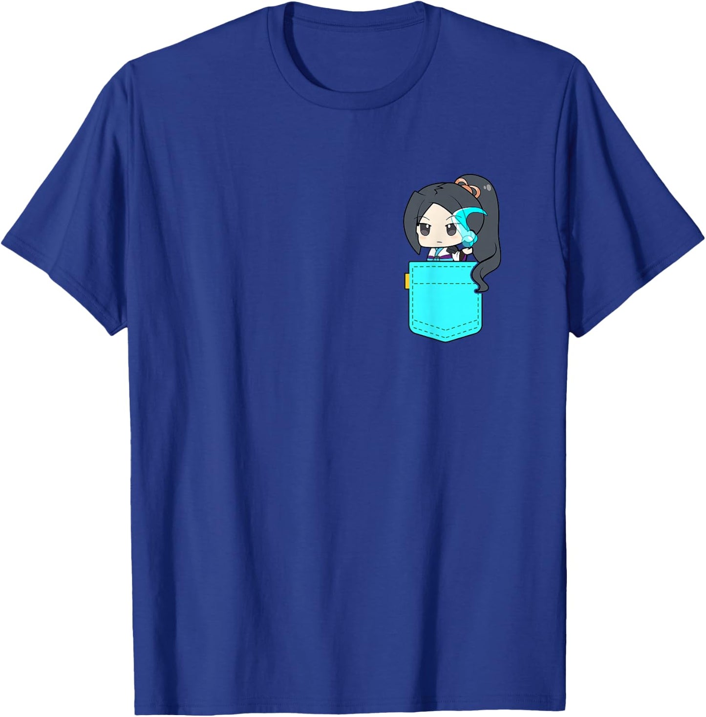 Chibi Pocket Sage Valorant Gaming | Cute T-Shirt - T-Shirt | Royal
