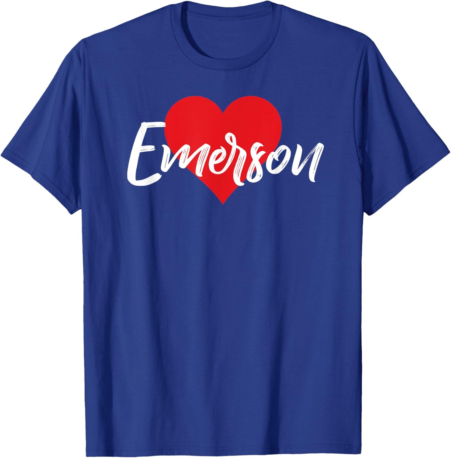 I Love Emerson First Name I Heart Named T-Shirt - T-Shirt | Royal