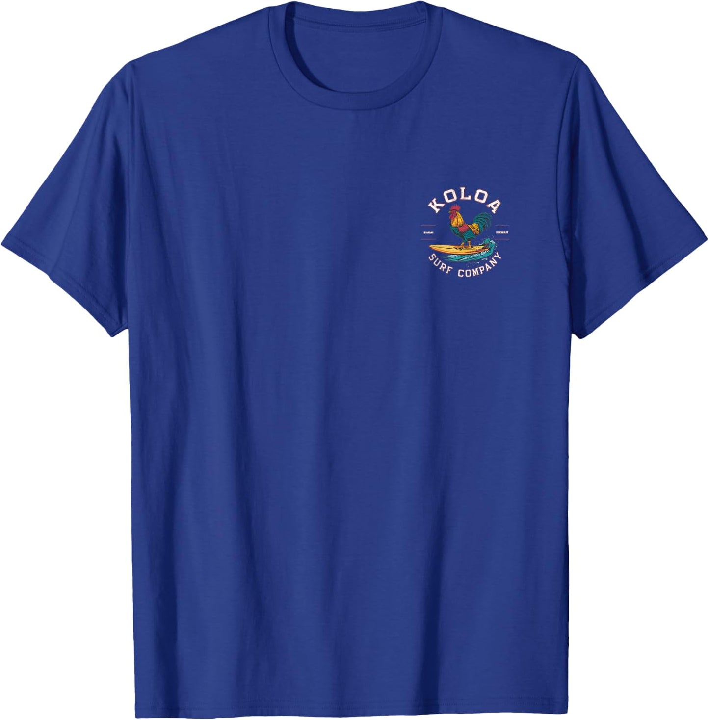 Koloa Surf Surfing Rooster Logo Lightweight, Graphic T-Shirt - T-Shirt | Royal