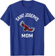 Saint Josephs University Hawks Arched Mom T-Shirt - T-Shirt | Royal