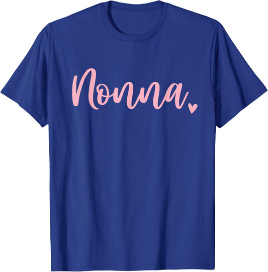 Nonna Grandma Cute Pink T-Shirt - T-Shirt | Royal