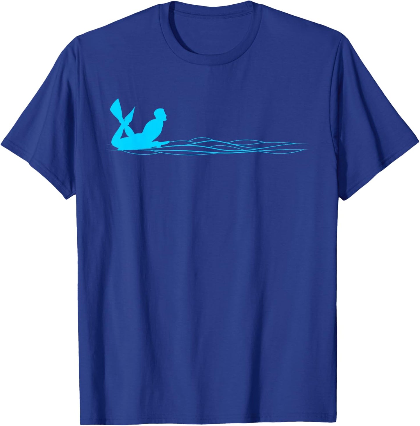 Minimalistic Bodyboard Graphic T-Shirt - T-Shirt | Royal