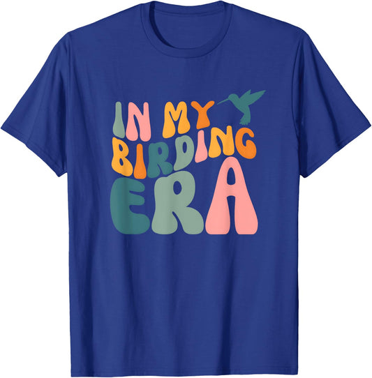 In My Birding Era - Groovy Retro Birding T-Shirt - T-Shirt | Royal