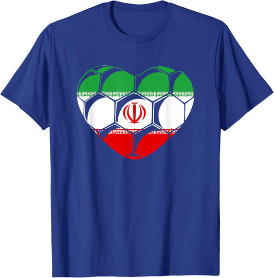 Iranian Soccer Ball Iran Football T-Shirt - T-Shirt | Royal