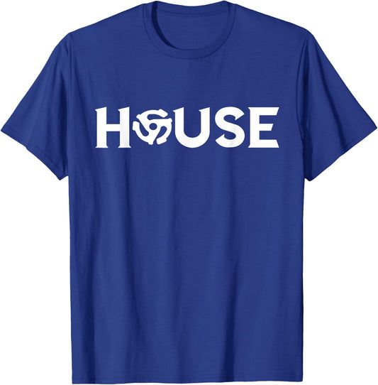 House DJ Mixing Console Techno EDM Disc Jockey Turntable T-Shirt - T-Shirt | Royal
