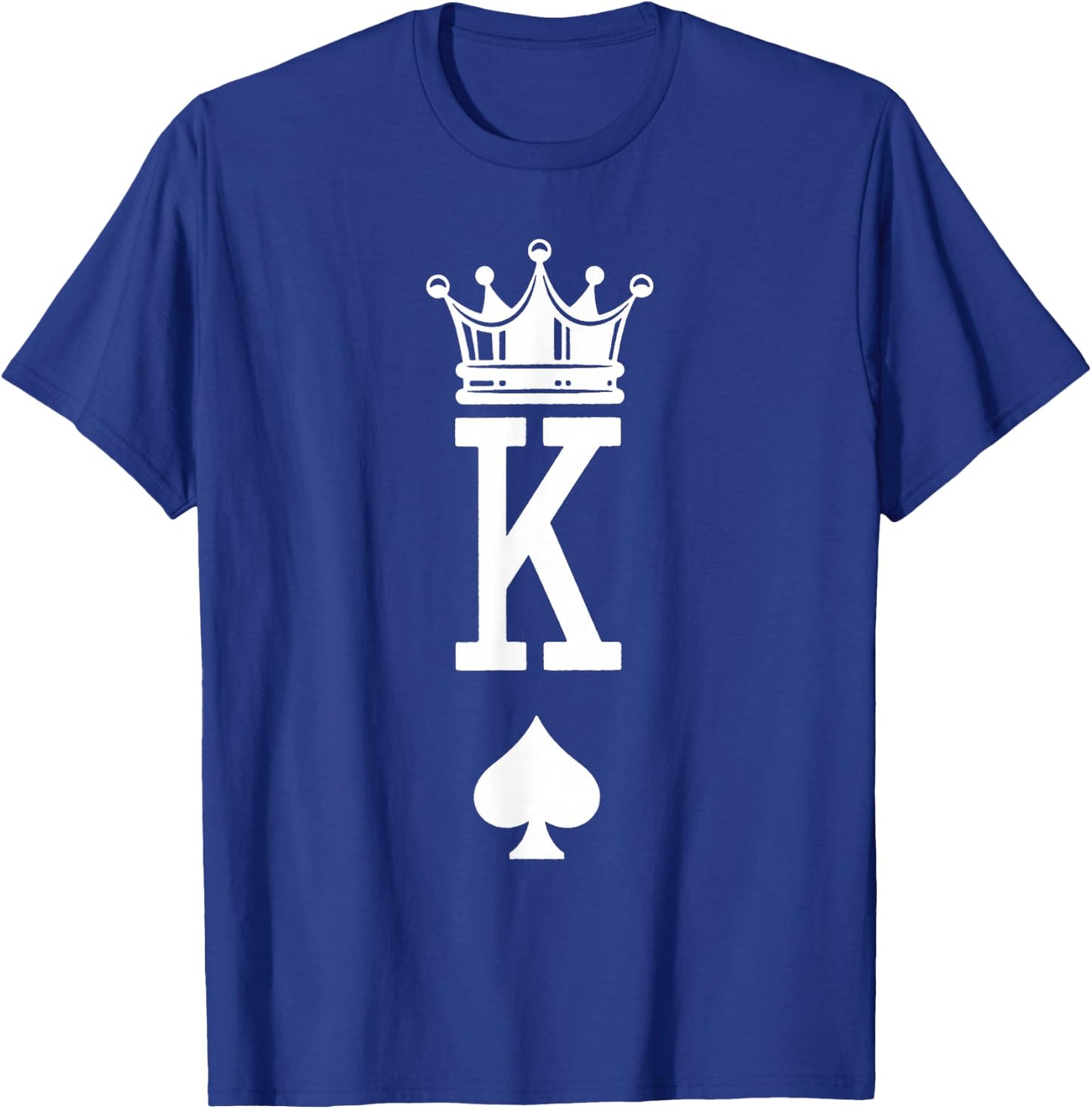 King and Queen Couple of Spades King and Queen of Hearts T-Shirt - T-Shirt | Royal