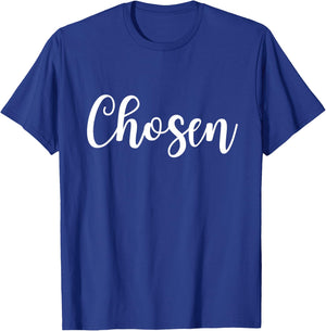 Chosen 1 Peter 2:9 Chosen Bible Verse Christian Quote T-Shirt - T-Shirt | Royal