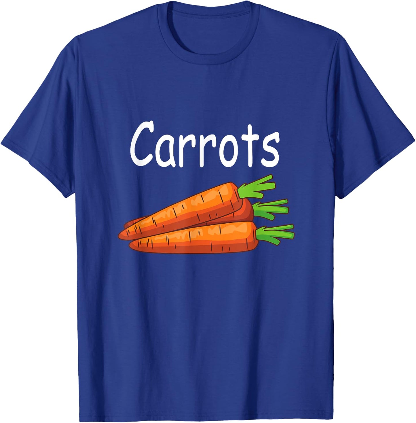 Funny Family Matching Halloween Costumes Peas and Carrots T-Shirt - T-Shirt | Royal