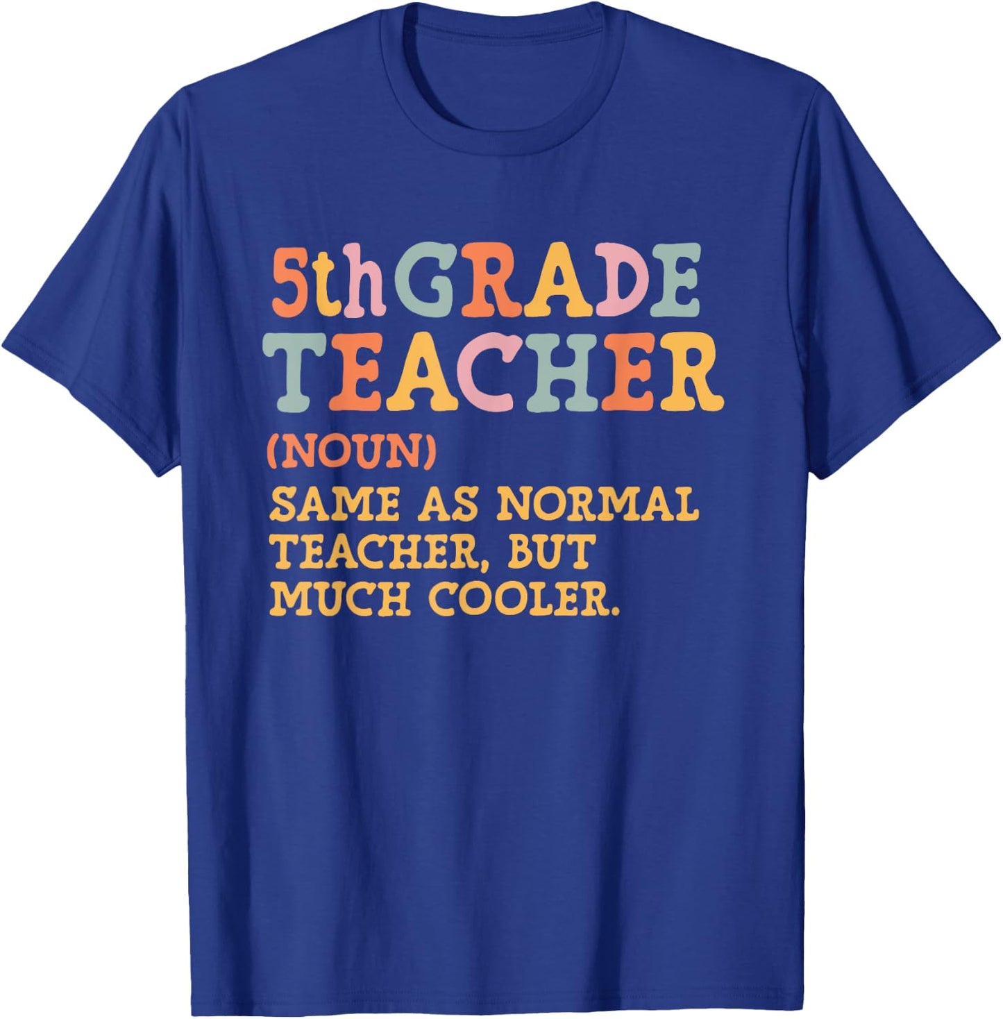 Fifth Grade Teacher Definition Back To School 5th Grade Team Men Women T-Shirt - T-Shirt | Royal