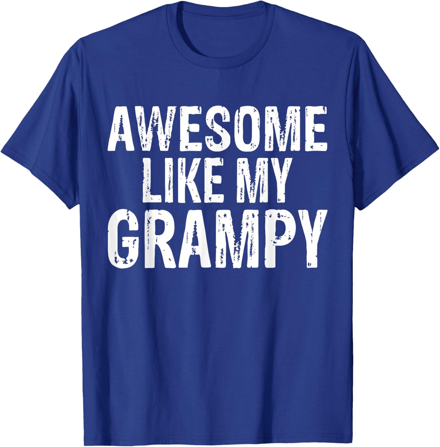 Awesome Like My Grampy Funny Granddaughter Grandson T-Shirt - T-Shirt | Royal