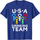 Funny USA Drinking Team Beer Party USA Drinking Team T-Shirt - T-Shirt | Royal
