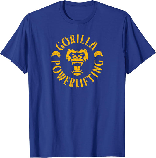 Gorilla Powerlifting Lift Heavy Double-sided T-Shirt - T-Shirt | Royal